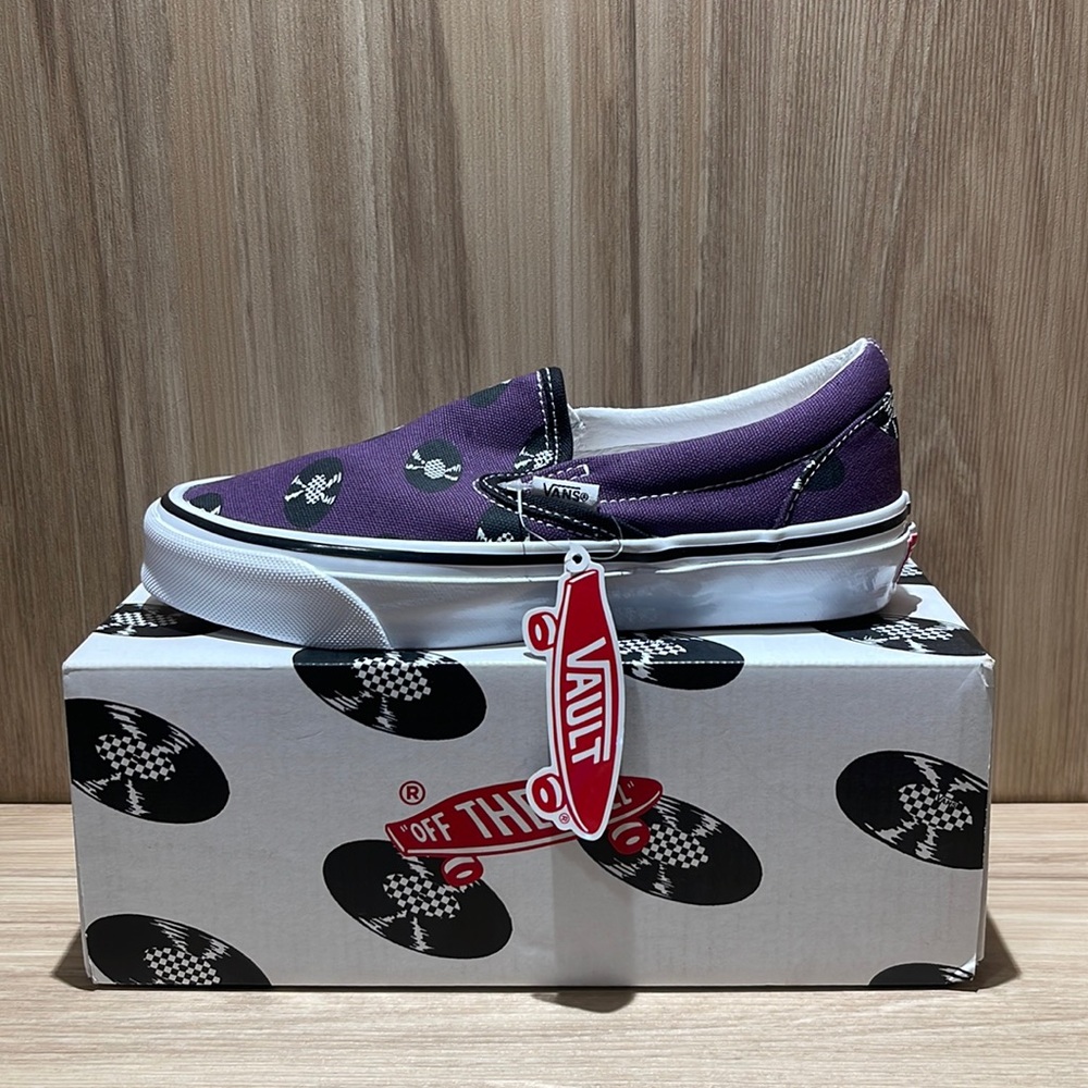 Vans Vault x Wacko Maria Records Purple Slip On ‘Vinyl Records’
